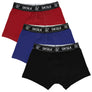 SikSilk - Multi 3Pk Boxer - Black, Navy, Burgundy